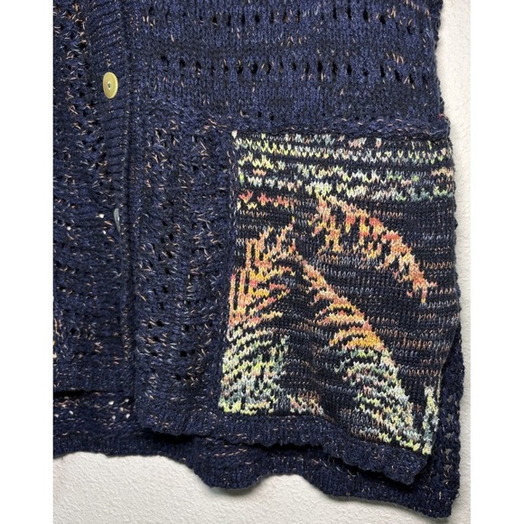 Anthropologie Pilcro Polo Camp Sweater Shirt Size XS/S Colorful Knit Relaxed Fit - Picture 6 of 16